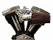 Weber 45 MCHH V-TWIN WITH SWEPT FORWARD AIR CLEANER FOR 80 CUBIC INCH ENGINES