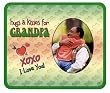 Hugs Kisses for Grandpa Photo Magnet Frame