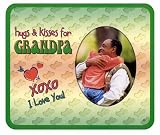 Hugs Kisses for Grandpa Photo Magnet Frame