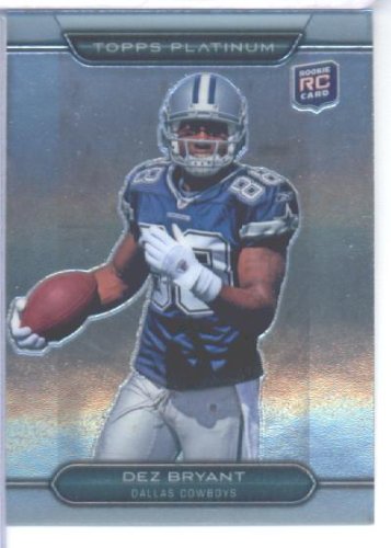 2010 Topps Platinum Football Card #152 Dez Bryant Rookie Dallas Cowboys