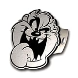 Taz Head Brushed Aluminum Hitch Plug