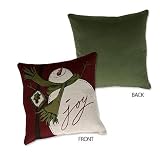 Famous Maker Tapestry Rebecca's Snowman Decorator Pillow