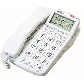 Phonemate PMG-2020WH Desktop Phone with Caller ID and Speakerphone