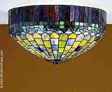 16W Tiffany Candice Flushmount Ceiling Fixture
