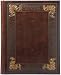 Brown Embossed Italian Leather Photo Album, Holds 180 4x6 Photos, Gift Boxed, 9x12"