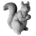 Sitting Squirrel Stone Statue