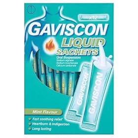 Gaviscon Liquid Sachets Mint Flavour x 12