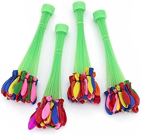 BEST PARI-CREATIONS BUNCH O BALLOONS, BIODEGRADABLE - Pack of 111 WATER BALLOONS THAT COME in MANY COLORS W/ AN EASY TO FOLLOW FREE HOW-TO GUIDE, VARIOUS USES POSSIBLE FOR A GAME WITH KIDS AND FAMILY.