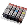Genuine Canon PGI-220 CLI-221 5 Color Value Pack (Large Black/Black/Cyan/Magenta/Yellow)