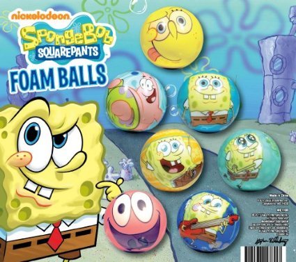 Spongebob Foam Balls - Set of 12 Squishy Balls