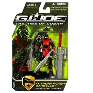 G.I. Joe The Rise of Cobra 3 3/4" Action Figure Anthony "Flash" Gambello (Laser Rifle Trooper)