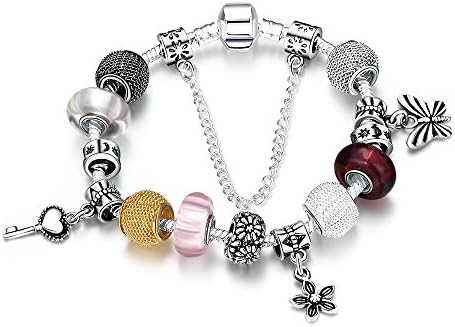 Fantas Casto Key Flower and Butterfly Shape Fashion Bracelet