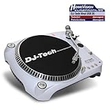 DJ Tech USB DJ Plattenspieler Turntable weiss/white 51FGJRectSL. SL160 DJ Tech USB DJ Plattenspieler Turntable weiss/white