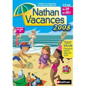 Nathan Vacances 2008 du CP au CE1