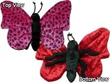 Red Admiral Butterfly 7.5 Plush Stuffed Animal Toy
