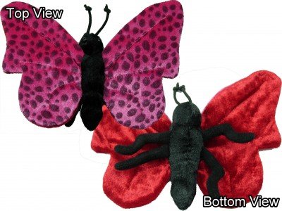 51FGNFDEK4L Red Admiral Butterfly 7.5 Plush Stuffed Animal Toy