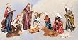 Polyresin Nativity Set in Traditional Italian Colors - 11 Piece Set - 18" Figurines