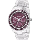Fossil Stella Clear Multifunction Purple Dial Watch 51FGOJtx%2BZL. SL160 Fossil Stella Clear Multifunction Purple Dial Watch