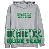 Sweatshirt Heather Gray  Drink Team Dominica  Country