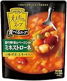 ハインツ 大人むけのスープ彩り野菜とベーコンのミネストローネ180g×4袋