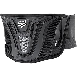 Fox Racing Black Belt Adult Kidney Belt Off-Road Motorcycle Body Armor - Black/Grey