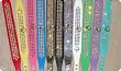 Fancy Rhinestone Dog Collar - Tahoe - Three Rows of Jewels - 12 Inch - PINK
