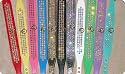 Fancy Rhinestone Dog Collar - Tahoe - Three Rows of Jewels - 14 Inch - PINK