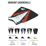 Creatures of Leisure WADE GOODALL Surfing Traction Pad in Black, Red & Camo