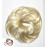 Scunci-like Hair Accessories- Faux Hair Piece Light Blonde Curly Twister with Bracelet & Earring Set