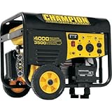 Champion Power Equipment 46539 4,000 Watt 196cc 4-Stroke Gas Powered Portable Generator With Wireless Remote Electric Start (CARB Compliant)