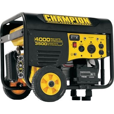 Champion Power Equipment 46539 4000 Watt 196cc 4-Stroke Gas Powered Portable Generator With Wireless Remote Electric Start