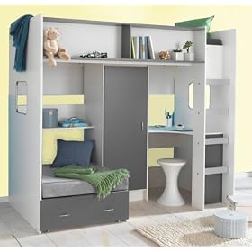 RUTLAND BED WHITE/GREY M1043