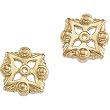 18K Yellow Gold Earring Jackets