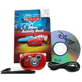 Digital Blue DS24024 Pix Micro Digital Camera Set with Activities Scrapbook - Disney Pixar's Cars
