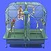 A and E Cage Co. Dania Double Bird Cage Stainless Steel