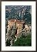 Monastery of Saint Barabara Roussanou on an Clifftop, Meteora, Greece Framed Art Poster Print by John Elk III, 21x29