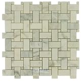 Clear view - basketweave in polished calcutta gold