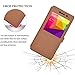 BLU Life XL case, KuGi BLU Life XL case - MX style ultra-thin PU Leather Case for BLU Life XL - LTE 5.5 inch smartphone. (Brown)