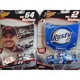 Nascar Winners Circle Rusty Wallace Hood Magnet Set: #64 BeLL Hellicopter Car Red 