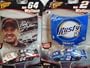 Nascar Winners Circle Rusty Wallace Hood Magnet Set: #64 BeLL Hellicopter Car Red 'n Black '06 & The #2 Metallic Blue Mobil 1 Car {2 Pieces} Scale 1/64 Collector