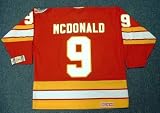 LANNY MCDONALD Calgary Flames 1989 CCM Vintage Throwback Away Hockey Jersey