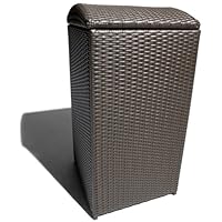 Strathwood Camano All-Weather Wicker Trash Can