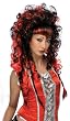Black and Red Frighten Vamp Wig - Black/Red