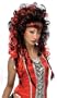 Black and Red Frighten Vamp Wig - Black/Red