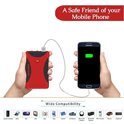 COOLNUT CMPBAD-42 WaterProof Power Bank 10400mAh (Red)