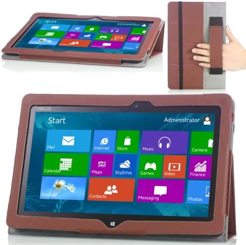 MoKo Slim Cover Case for ASUS VivoTab Smart ME400 ME400C 10.1 inch Windows 8 tablet, COFFEE