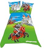 Belltex 459-PLAY-DBO2 Bettw&auml;sche Playmobil Chavalier 140 x 200 + 65 x 65 cm