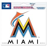 Miami Marlins 4.5" x 6" Ultra Window Cling
