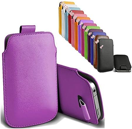 uFashion3C iPhone 6/6S Plus 5.5'' PU Leather Sleeve Pouch Case with Pull Tab (Without Other Case) - 13 Colors- Retail Packaging (Light Purple)