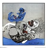 Necking Police Chief Art Poster Print by Ralph Steadman, 24x23